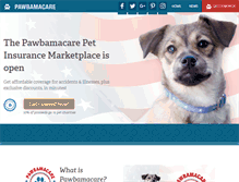 Tablet Screenshot of pawbamacare.com